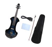 Violini 1 pz 4/4 violino elettrico per chitarra a 4 corde a forma di molti colori in legno massello colore blu scuro
