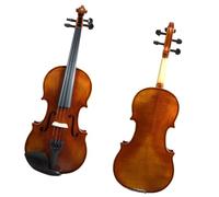 Violini 4/4 3/4 1/2 1/4 1/8 1/10 Violino in ebano da pratica fatto a mano in legno massello con fondo in acero selezionato(1/2)