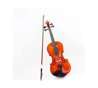 Violini 4/4 3/4 1/2 1/4 1/8 Colore brillante marrone chiaro violino pannello in tiglio tastiera in legno adatta per principianti(1/8)