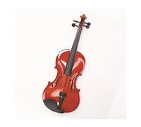 Violini 4/4 3/4 1/2 1/4 1/8 Tastiera in legno con top in tiglio per violino rosso brillante per principianti(1/2)