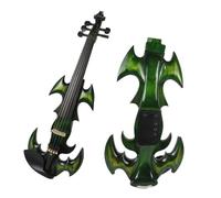 Violini Colore verde Streamline 5 corde 4/4 violino elettrico in legno massello elettronico abbastanza violino Streamline