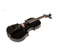 Violini Custodia per poggiaspalla con fiocco per violino in legno d'acero per violino per principianti(3/4)