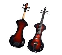 Violini Kit per violino colore Sunburst 4/4 arco pickup per violino silenzioso con custodia rigida per violino SET completo