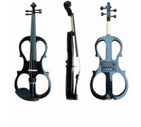 Violini Per Adulti Violino Elettrico Silenzioso Di Dimensioni Standard Finitura Nera Per Esercitazioni Professionali