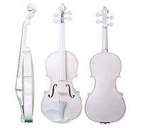 Violini per Studenti 4/4 Violino Acustico A Grandezza Naturale Violino In Tiglio Colorato Violino In Legno Massello Nero Con Custodia Per Il Trasporto Arco In Legno Brasiliano Professionale Violino (