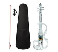 Violini per Studenti Corpo In Acrilico Trasparente Per Violino Elettrico 4/4 Con Strumento Musicale A Violino Tipo Performance Leggera Professionale Violino (Color : 01)