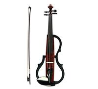 Violini per Studenti Electric Art Violino Full Size 4/4 Corde Violino Silenzioso In Legno Massello Di Caffè Con Raccordi In Ebano Con Custodia Professionale Violino
