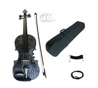Violini per Studenti Kit Di Strumenti Musicali Per Violino Acustico/elettrico In Legno Massello Colorato 4/4 A Grandezza Naturale Con Raccordi In Ebano Professionale Violino (Color : 02)