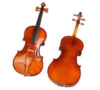Violini per Studenti Pannello Di Pino Bianco Fatto A Mano Violino Strumento Musicale Cordiera In Legno Di Giuggiola Set Di Violino Luminoso Per Principianti Professionale Violino (Color : 1/2)