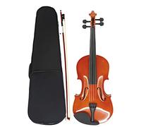 Violini per Studenti Pannello In Tiglio Brillante Pannello Posteriore E Pannello Laterale Violino Tastiera In Legno Bianco Set Di Strumenti A Corda Per Studenti Principianti Professionale Violino (Co