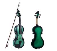 Violini per Studenti Piroli Per Violino In Tiglio Per Studenti Di Violino Verde, Mentoniera Per Principianti Con Custodia Per Arco Professionale Violino (Color : 4/4)
