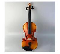 Violini per Studenti Strumento Violino Fatto A Mano In Legno Massello Di Pino Bianco Con Fondo E Fasce In Acero Con Accessori Professionale Violino (Color : 1/2)
