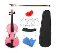 Violini per Studenti Studente Principiante Violino Rosa In Legno Massello 4/4 Violino Strumento Musicale Violino Con Accessori Professionale Violino (Color : 1/4)