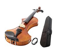 Violini per Studenti Violino Elettrico 4/4 In Acero Massiccio Con Sistema Pickup Attivo Tedesco Ebony Fitting Professionale Violino