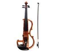 Violini per Studenti Violino Elettrico 4/4 Violino Artistico Fatto A Mano con Kit di Corde per Arco con Custodia in Ebano Professionale Violino