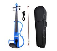 Violini per Studenti Violino Elettrico A 4 Corde Violino Silenzioso Violino Per Studenti In Legno Massello Con Ponte Ad Arco In Legno Brasiliano E Custodia Protettiva Professionale Violino