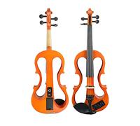 Violini per Studenti Violino Elettrico da 4/4 Violino Elettrico Silenzioso Natrual con Custodia per Corde del Ponte dell'Arco in Legno Brasiliano Professionale Violino