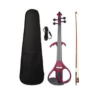 Violini per Studenti Violino Elettrico Set Di Violino Silenzioso Elettrico Di Dimensioni 4/4 Con Ponte Per Violino Con Arco In Legno Brasiliano E Custodia In Tela Professionale Violino