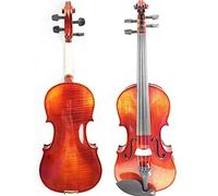 Violini per Studenti Violino In Legno Massello Con Fondo In Acero Fiammato Violino 4/4 Con Arco E Custodia In Legno Brasiliano Tono Eccellente Professionale Violino