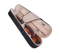 Violini per Studenti Violino/violino Acustico Opaco Tavola Superiore In Pino Bianco Tabellone Laterale In Acero Fiocco In Mogano Con Custodia Per Il Trasporto Professionale Violino (Color : 4/4)