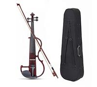 Violini per Studenti Violino/Violino Elettrico Professionale In Legno Massello Intagliato A Mano Di Dimensioni 4/4 Con Parti Di Violino In Ebano Professionale Violino (Color : 04)