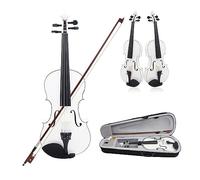 Violini Popolare Violino In Legno Massello Per Principianti, Pratica Per Adulti Che Suona Il Violino 4/4 Strumento Per Violino A Grandezza Naturale (Color : White)