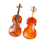 Violini Principianti Violino Artigianale Professionale 4/4 In Acero Naturale Striato Con Accessori(4/4)