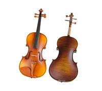 Violini Professionali Violino Fatto A Mano Di Dimensioni Standard In Acero Naturale Striato Con Custodia Rigida Spalliera Corde E Sordina.(1/4)