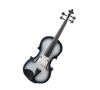 Violini Set di violino acustico 4/4 con corpo in tiglio chiaro e tastiera in ebano scuro arco in legno brasiliano + scatola