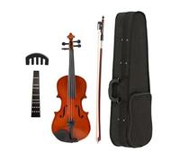 Violini Violino 4/4 Violino in legno massello con Strage Box Accordatore per arco Ponti Accessori Strumento musicale(Red)