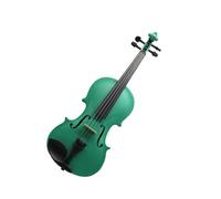 Violini Violino acustico verde 4/4 3/4 1/2 1/4 1/8 per custodia per principianti Arco Colofonia Spalliera Corde mute(1/2)