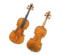 Violini Violino con fusti colorati intagliati e violino acustico con motivo a tavola singola