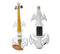 Violini Violino elettrico colorato artistico Streamline 4/4 Violino elettronico(White)