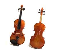 Violini Violino fatto a mano 4/4 3/4 1/2 1/4 1/8 tutto in legno massello di ebano legno di giuggiola con retro in acero selezionato(1/4)