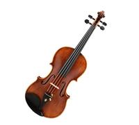 Violini Violino scuro 3/4 1/2 1/4 1/8 fatto a mano in abete rosso fiammato acero ebano raccordi con custodia corde per arco(1/2)
