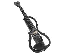 Violini Violino silenzioso 4/4 violino modello bianco senza testa con custodia per il trasporto dell'arco cavo per cuffie parti del resto della spalla