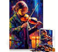 Violinista in città - Puzzle da 1000 pezzi per adolescenti - Sviluppa le capacità di ragionamento, allevia lo stress, divertente e preciso - Miglior regalo (38x26cm)