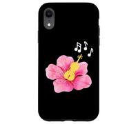 Violinista musica classica note canzone ibisco amante dei fiori Custodia per iPhone XR