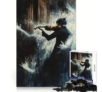 Violinista nella nebbia - Puzzle da 1000 pezzi per adulti - Esercizio mentale, svago rilassante, dimensioni perfette, (38x52cm)