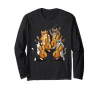 Violinista Violino Gatti Che suonano Il Violino Maglia a Manica