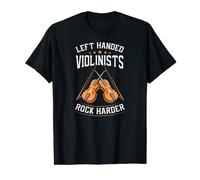 Violinisti mancini Rock Harder Violin Player Band Maglietta