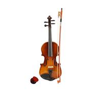 Violino 1/8 di dimensioni standard, colore naturale, per adulti e bambini, violino di alta qualità, realizzato a mano, per studenti, principianti, violino acustico per bambini principianti, include un