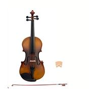 Violino 4/4 3/4 1/2 1/4 1/8 1/4 1/8 Violino Acero Targhetto W/Bow Violin Case Violino Vintage Acoustic Violin Violino (Color : 1-2)