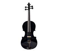 Violino 4/4 Body In Legno Massello Full-size Ebony Acoustic Professional Black Electric Violin Violino