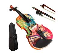 Violino 4/4 Dimensioni Caso Colorato Piccolo Studente A Mano In Compensato Violino Con Uno Zaino Violino (Color : B)