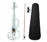 Violino 4/4 Elettrico Luminoso Luci LED Colorate Prestazioni Acriliche Reali Con Cuffie Con Custodia Per Pickup(A)