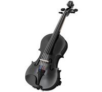 Violino 4/4 in legno di abete e acero con custodia, arco, spalliera e pece, nero