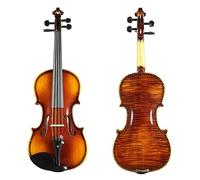 Violino 4/4 Intagliato Con Bellissimo Disegno Sul Retro In Un Unico Pezzo Con Custodia E Archetto Gratuiti