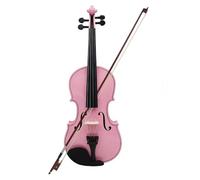 Violino 4/4 Principianti Violino Rosa Pannello in acero Violino con custodia Corde per arco Parti per il resto della spalla Adatto per lezioni di musica