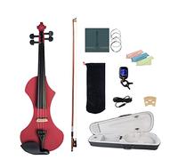 Violino 4/4 Set Di Violino Elettrico Silenzioso Set Giallo Colore Giallo W/Brashilwood Bow/Corde/Custodia Per Il Trasporto/Ponte Violino (Color : C)